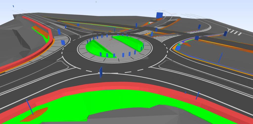 Realizované pilotní projekty BIM staveb ŘSD ČR Úprava křižovatky