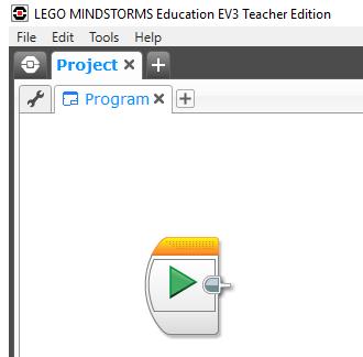 Změna názvu programu: Programy projektu lze pojmenovat či přejmenovat přímo na ploše po vysvícení (dvojklikem) jména programu.