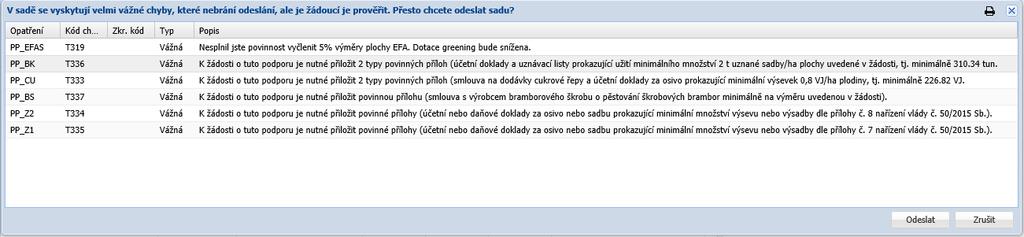 Aplikace LPIS - Upozornění na přílohy Upozornění na nutnost doložit vybrané přílohy k některým dotačním titulům: VCS - zelenina VCS -