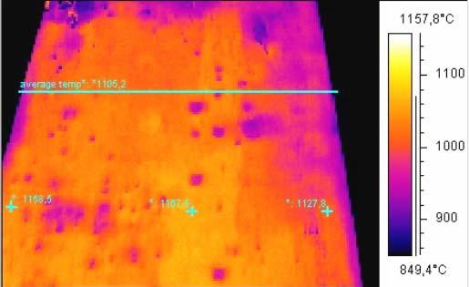 Acta Metallurgica Slovaca, 11, 2005, 3 (351-361) 356 Fig.7 Illustrative thermogram 2. Exploitation of picture analysis in the computer processing of results of the formability wedge test 2.