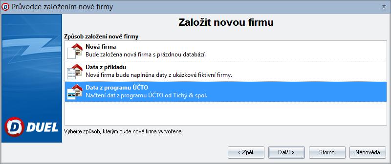 12 3. Z nabídky založení nové firmy zvolíme poslední