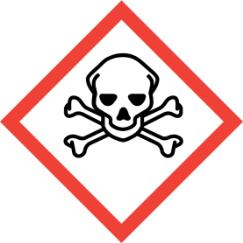 2.2 Prvky označení: Výstražný symbol nebezpečnosti: Signální slovo: Nebezpečí Standardní věty o nebezpečnosti: H270 Může způsobit nebo zesílit požár; oxidant. H331 Toxický při vdechování.