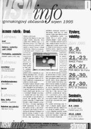 1997 Stûhování do Modfian první kamenn signmakingoví obchod v âr Hroch Davídek na Invexu 1997 V roba