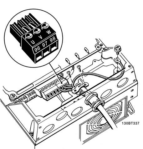 4. Elektrická instalace 4.1.12. Připojení motoru pro jednotku A5 4 Illustration 4.