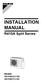 INSTALLATION MANUAL. R410A Split Series. Models 3MXS68G3V1B2 4MXS68F3V1B2