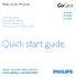 Quick start guide.   Philips GoGear MP4 player