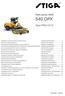Park series 4WD 540 DPX. Type P901 CH D