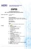 ZÁPIS. ze zasedání Předsednictva č. 61 ACRI - Asociace podniků českého železničního průmyslu. Datum a místo konání: 10. června h sídlo ACRI