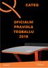 CATEQ OFICIÁLNÍ PRAVIDLA TEQBALLU 2018