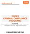 KODEX CRIMINAL COMPLIANCE PROGRAMU