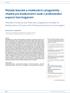 Metody klasické a molekulární cytogenetiky vhodné pro bio dozimetrii osob s profesionální expozicí karcinogenům