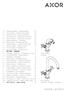 SYMBOLERKLÄRUNG. Kein essigsäurehaltiges Silikon verwenden! MASSE (siehe Seite 34) DURCHFLUSSDIAGRAMM (siehe Seite 35)