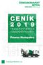 CENÍK. Provoz Humpolec TRANSPORTBETON A ZNAČKOVÉ PRODUKTY. transportbeton.cz