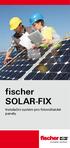 fischer SOLAR-FIX Instalační systém pro fotovoltaické panely