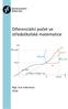 Diferenciální počet ve středoškolské matematice