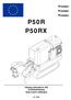 Predator Predator Predator P50R P50RX. Katalog náhradních dílů Ersatzteilkatalog Spare parts catalogue