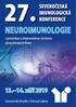 SEVEROČESKÁ IMUNOLOGICKÁ KONFERENCE NEUROIMUNOLOGIE. s prezentací a doprovodnou výstavou zdravotnických firem. Severočeské divadlo v Ústí nad Labem