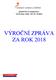 příspěvková organizace, Za Poštou 1660, Dobříš VÝROČNÍ ZPRÁVA ZA ROK 2018