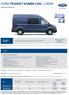 FORD TRANSIT KOMBI VAN CENÍK