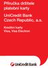 Příručka držitele platební karty UniCredit Bank Czech Republic, a.s.