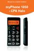 Návod na mobilní telefon. myphone 1050 - CPA Halo