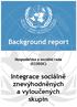 Hospodářská a sociální rada (ECOSOC) Integrace sociálně znevýhodněných a vyloučených skupin