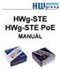 HWg-STE HWg-STE PoE MANUÁL