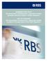 SAZEBNÍK POPLATKŮ The Royal Bank of Scotland plc, organizační složka (pobočka zahraniční banky v České republice) LIST OF CHARGES