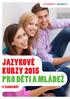 Jazykové kurzy 2015 pro deti a mládež