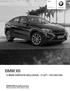 BMW X6. Ceny a výbava Stav: Prosinec 2014. Radost z jízdy BMW X6 S BMW SERVICE INCLUSIVE 5 LET / 100 000 KM.