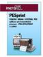 PESprint. TISKOVÁ BRÁNA SYSTÉMU PES aplikace pro komunikaèní procesor - PES-CP24/PRINT 11.2002