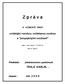 Z p r á v a. o vztazích mezi. ovládající osobou, ovládanou osobou a propojenými osobami podle 66a) zákona č. 513/1991 Sb.