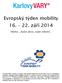 Evropský týden mobility 16. 22. září 2014