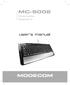 MC-5002 MODECOM. user s manual. Multimedia Keyboard