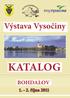 Výstava Vysočiny KATALOG BOHDALOV