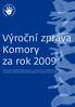 Výroční zpráva Komory za rok 2009