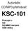 KSC-101 Pracuje s: CD SD/MMC kartami USB disky