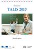 Šetření TALIS 2013. Národní zpráva