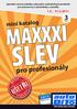 SLEV MAXXXI. pro profesionály. mini katalog 1.5. - 31.5.2011