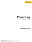 Power Log. Uživatelská příručka. PC Application Software