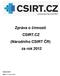 Zpráva o činnosti CSIRT.CZ (Národního CSIRT ČR) za rok 2012