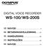 DIGITAL VOICE RECORDER WS-100/ WS-200S CZ NÁVOD... 2 DK BETJENINGSVEJLEDNING... 20 NL HANDLEIDING... 38 PT INSTRUÇÕES... 56 SK NÁVOD...