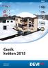 Ceník, květen 2015 B B. Ceník květen 2015. Intelligent solutions with lasting effect Navštivte devi.cz