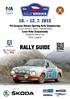 RALLY GUIDE 42 nd RALLY BOHEMIA 10 th 12 th July 2015