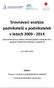 Srovnávací analýza podnikatelů a podnikatelek v letech 2009-2014