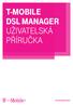 T-MOBILE DSL MANAGER UŽIVATELSKÁ PŘÍRUČKA