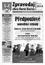 Zpravodaj. Predpoutové. obce Horní Bečva. sousedské setkání. Sobota 28. cervna 2014 od 15.00 hodin. na prostranství před základní školou.