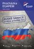 Procházka EGAPEM RUSKÉ SANKCE: změna pravidel hry. číslo 4/2014. Export do zemí SNS. Pojistný proces v akci. Ukázkový příběh českého exportéra