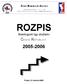 ROZPIS 2005-2006. Bowlingové ligy družstev ČESKÁ BOWLINGOVÁ ASOCIACE