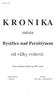 Kronika 1.doc K R O N I KA. msta. Bystice nad Pernštýnem. od války svtové. Tato pamtní kniha má 400 stran. len obec. zastupitelstva - 1 -